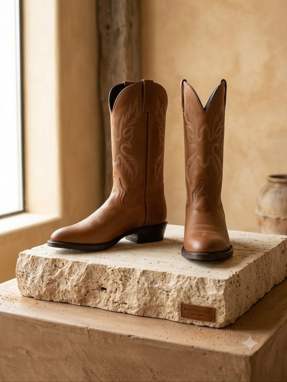Masterson Boot & Co Classic Brown Cowboy Boots - Size 11.5D